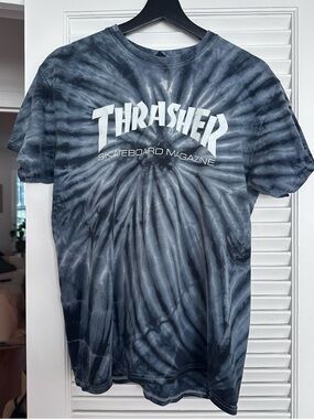 Thrasher Men's Tie-Dye Logo T-Shirt - Navy